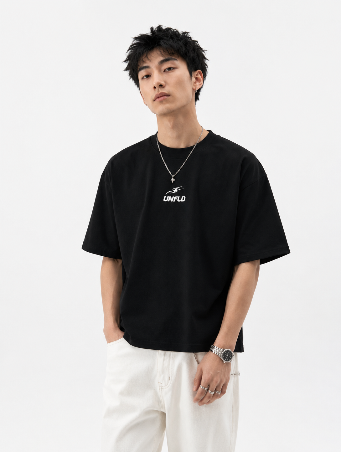 Black Unfld Classic Tee