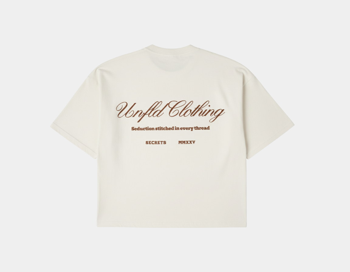 Unfld Original Oversized Tee Cream