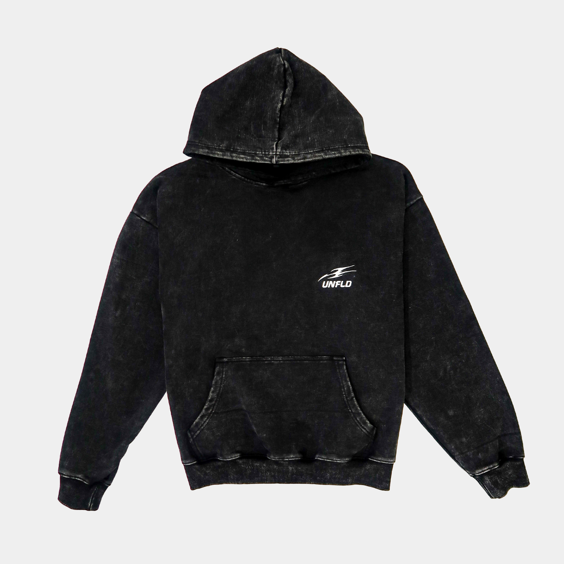 UNFLD HOODIE WASHED BLACK
