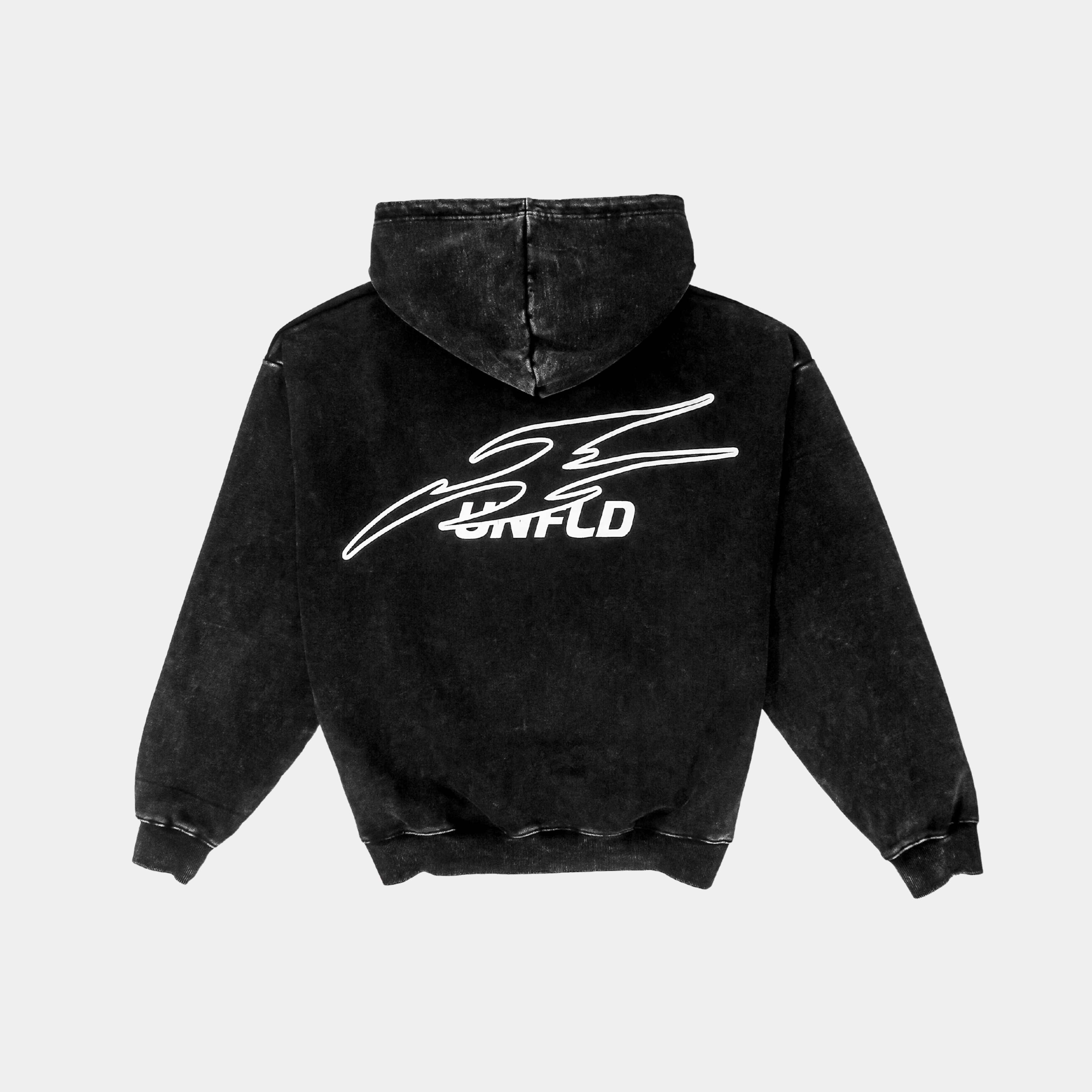 Boxy Black Washed Hoodie