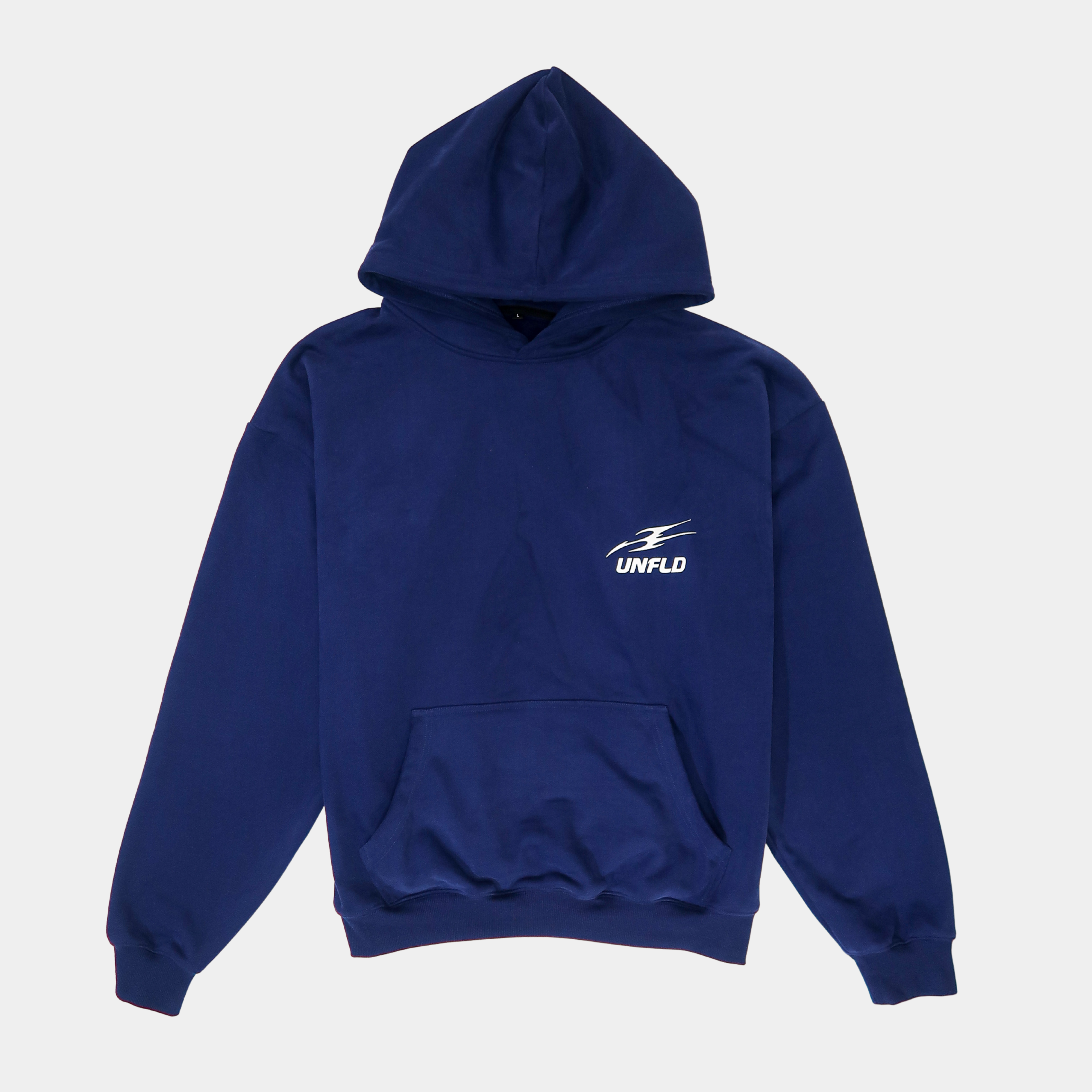 Boxy Dark Blue Hoodie