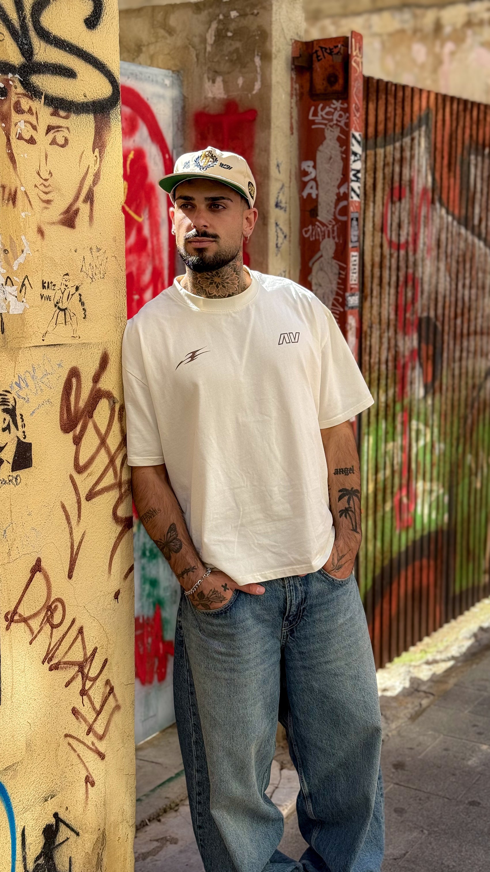 Unfld Original Oversized Tee Cream