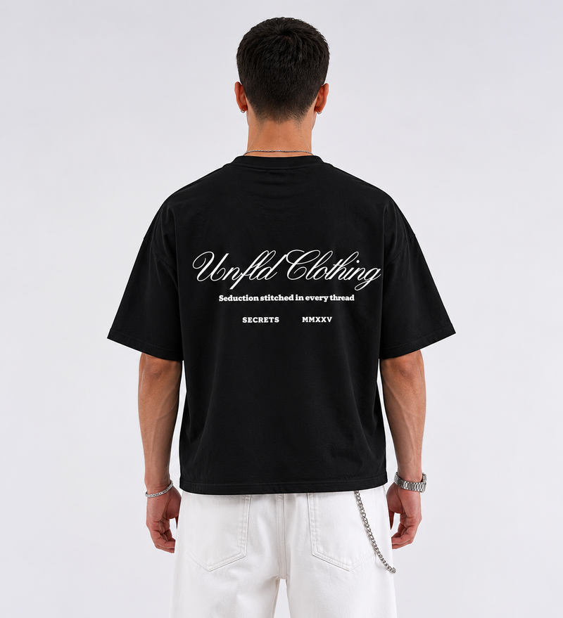 Unfld Original Oversized Tee Black