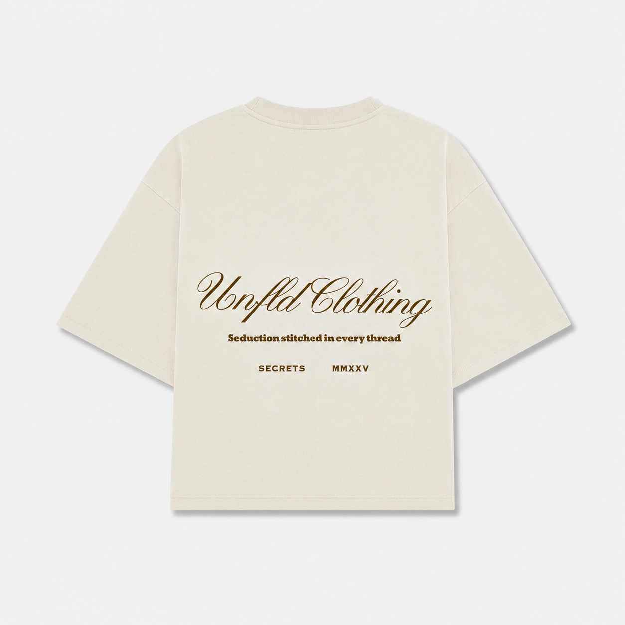 Unfld Original Oversized Tee Cream