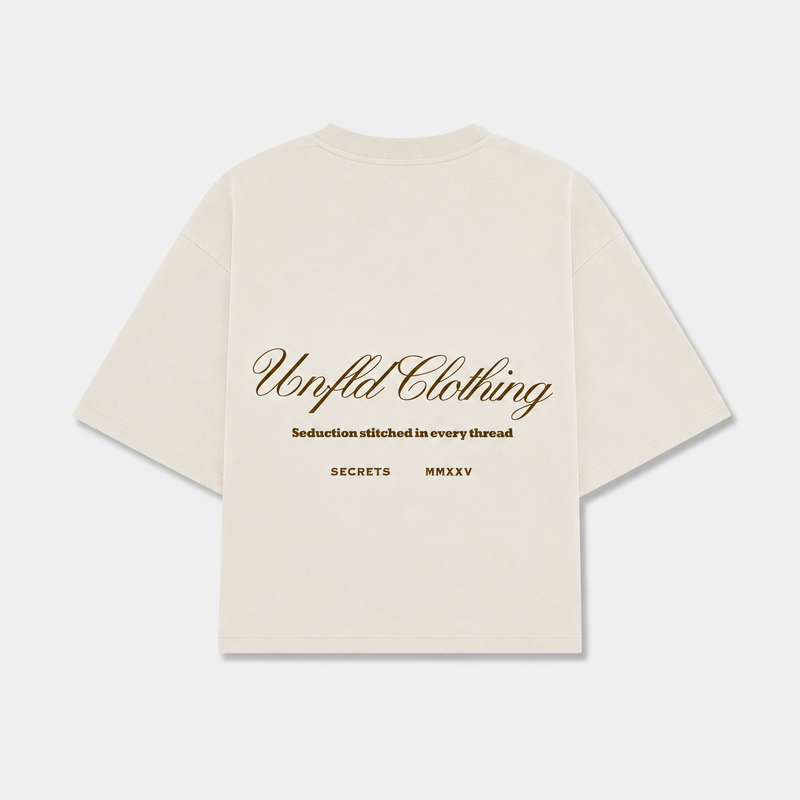 Unfld Original Oversized Tee Cream