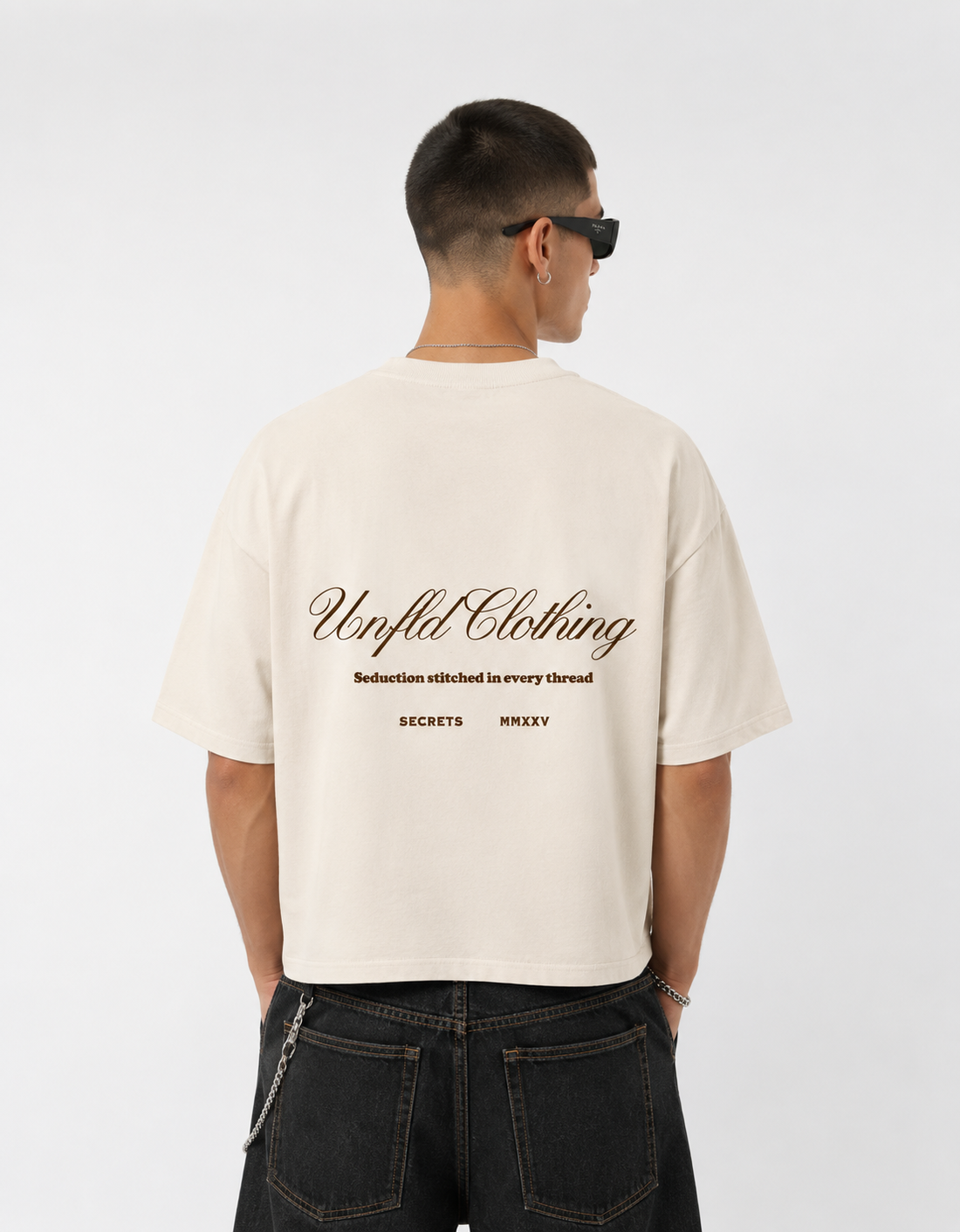 Unfld Original Oversized Tee Cream