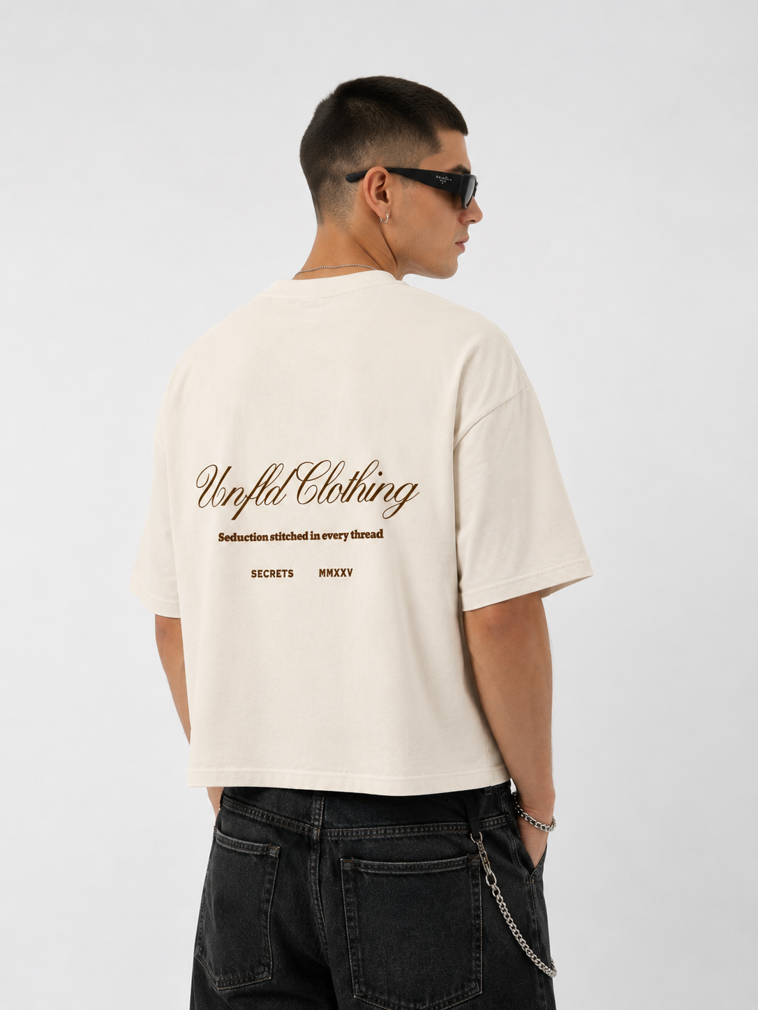 Unfld Original Oversized Tee Cream