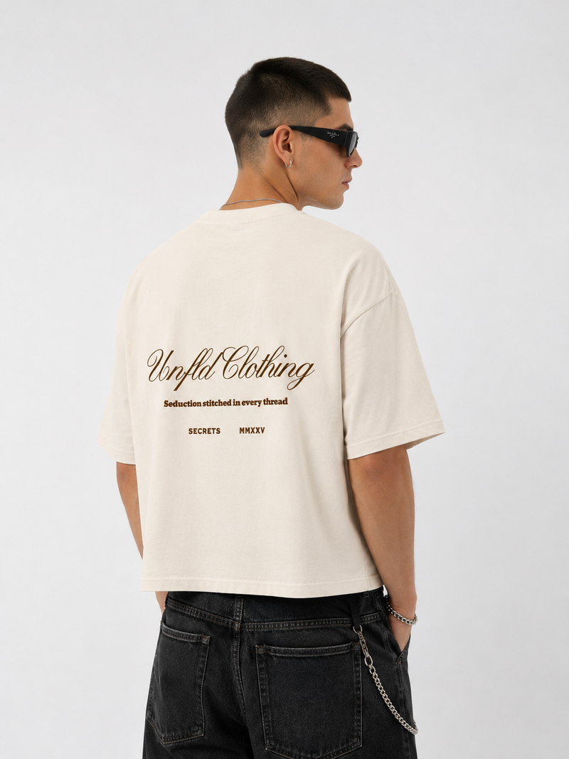 Unfld Original Oversized Tee Cream