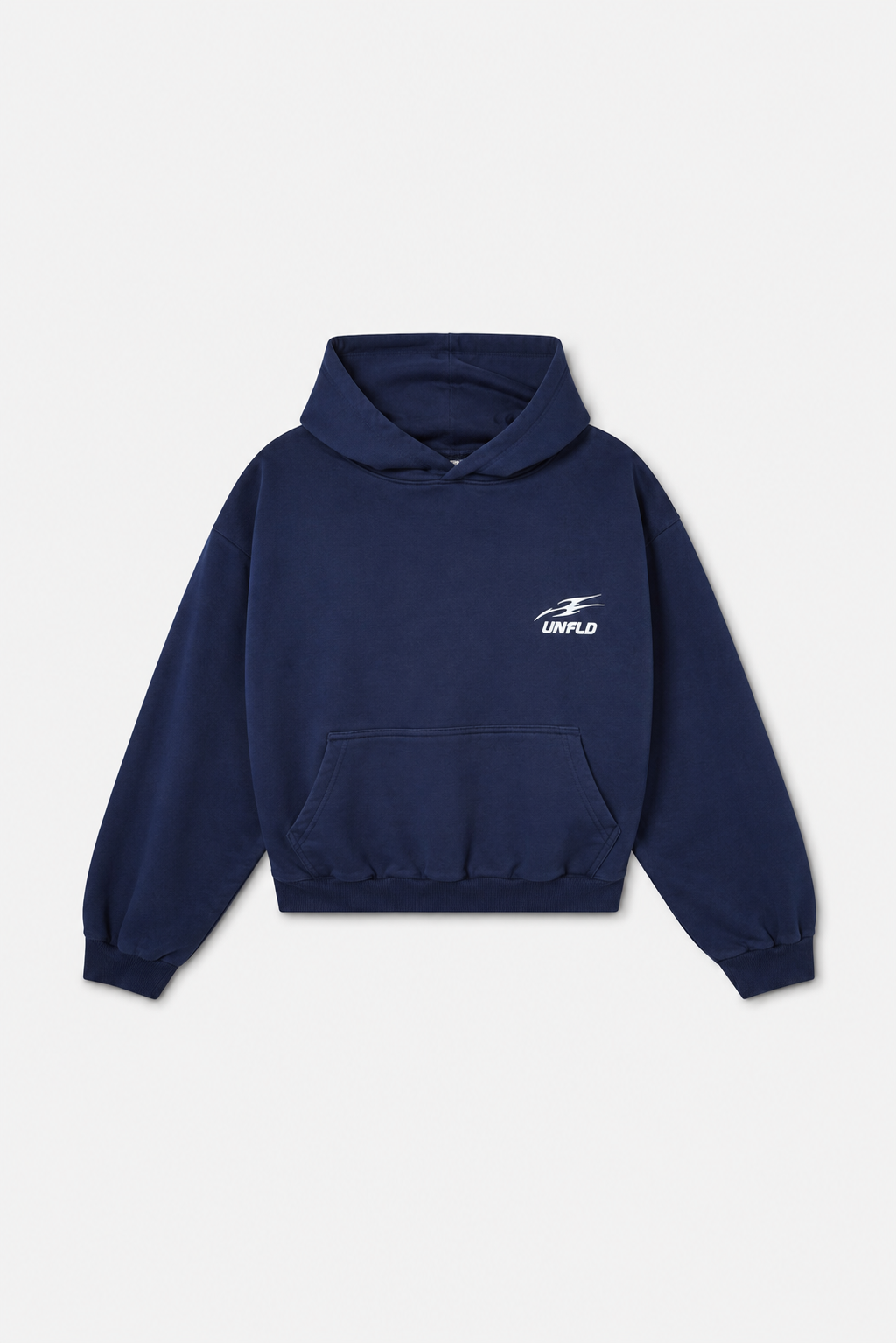 Boxy Dark Blue Hoodie