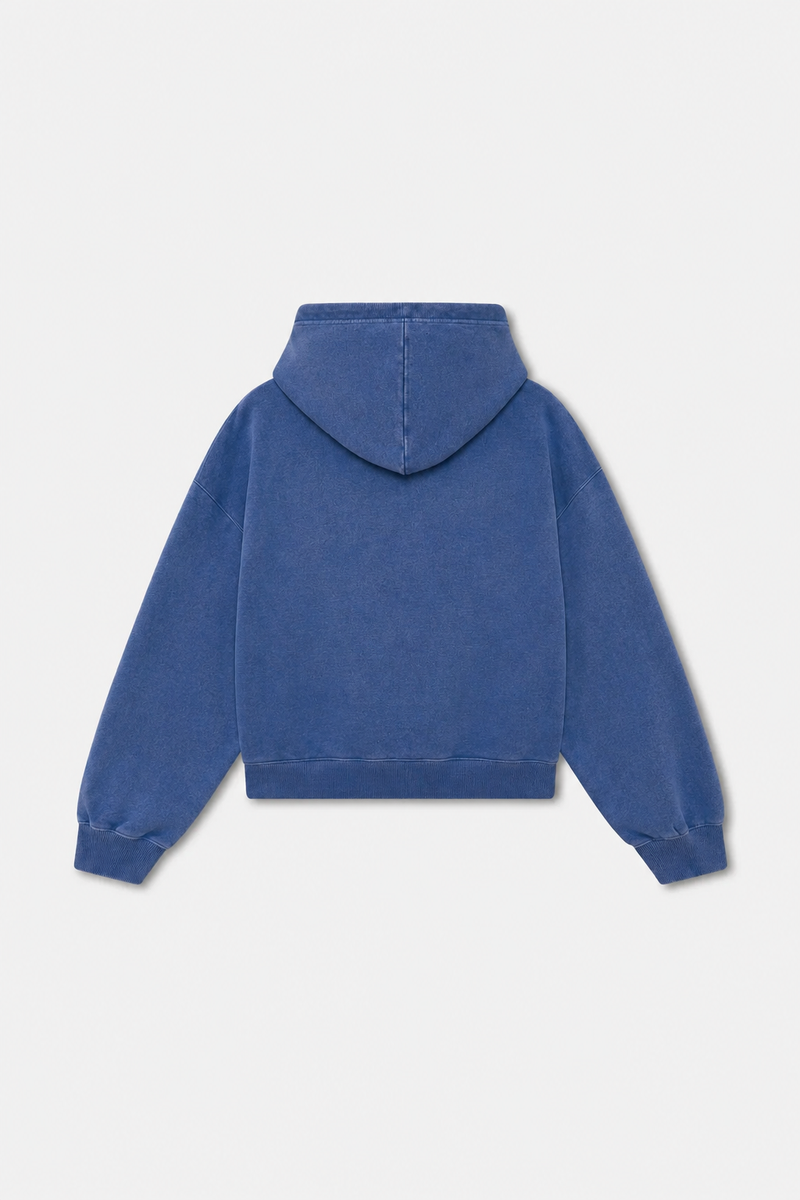 Und Hoodie Zipper Blue